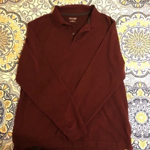 Long sleeve polo shirt